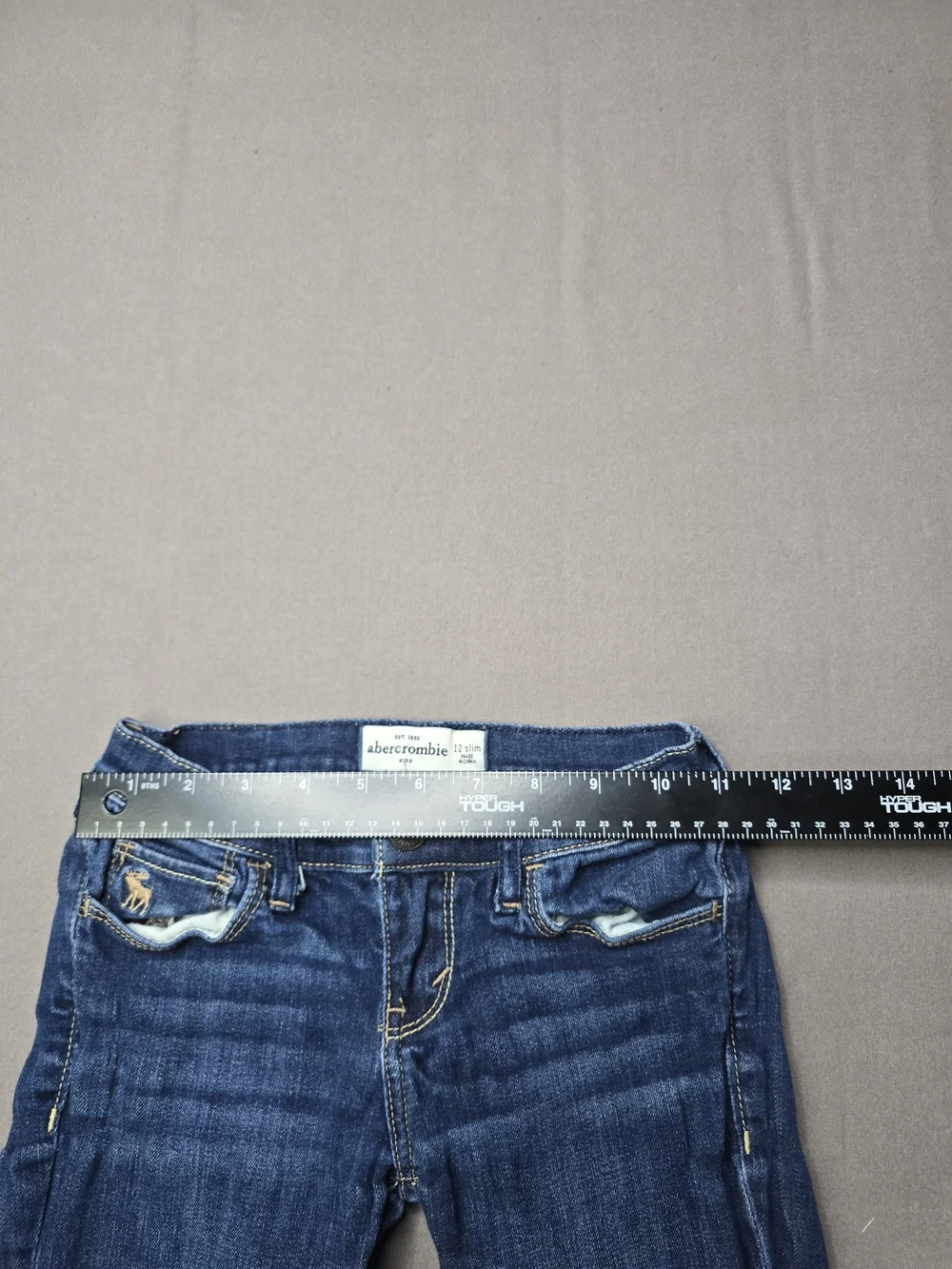 Abercrombie Kids Cute Stretch Skinny Jeans Girls Size 12 Slim Medium Wash